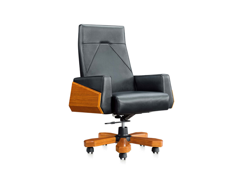 森拉堡辦公家具|油漆系列金胡桃領導辦公椅